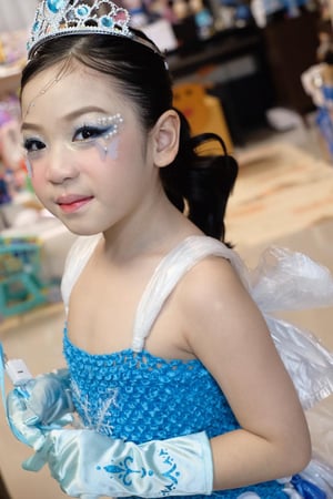 แต่งหน้าน้องซานญ่า ไปประกวด ชุดรีไซเคิล