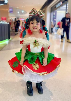 แต่งหน้าน้องอลิน ร่วมงานเดินแบบคริสมาตร์…