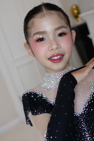 หน้าผม น้องแอลลี่ ประกวดแข่งไอซ์สเก็ต