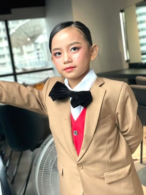 แต่งหน้า-ทำผม น้องเชอลีน แสดงละครที่ตึก…