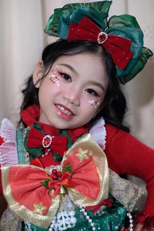 แต่งหน้าประกวด วันคริสมาสตร์ #โรงเรียนซา…