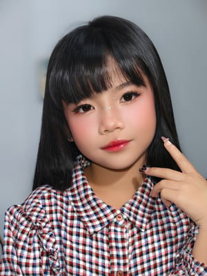 ลูกค้าคนแรกของวันนี้ น้องทับทิม ขอลุคเท่…
