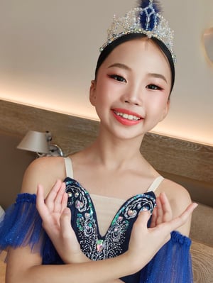 แต่งหน้าทำผมน้องฮานะ แข่งบัลเล่ห์ค่าา