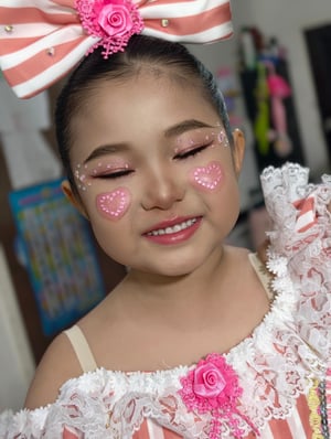 สาวน้อยตุ๊กตา วันนี้ดูแลหน้าผม งานแข่งบั…
