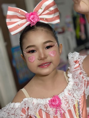 สาวน้อยตุ๊กตา วันนี้ดูแลหน้าผม งานแข่งบั…