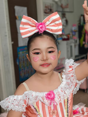 สาวน้อยตุ๊กตา วันนี้ดูแลหน้าผม งานแข่งบั…